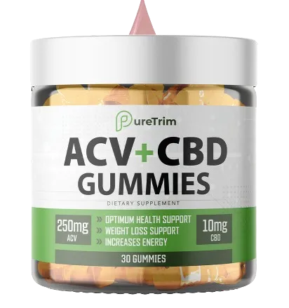 PureTrim ACV + CBD Gummies — dietary supplement, 30 gummies