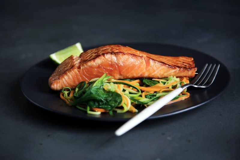 Salmon, oily fish and a source of omega-3 fatty acids